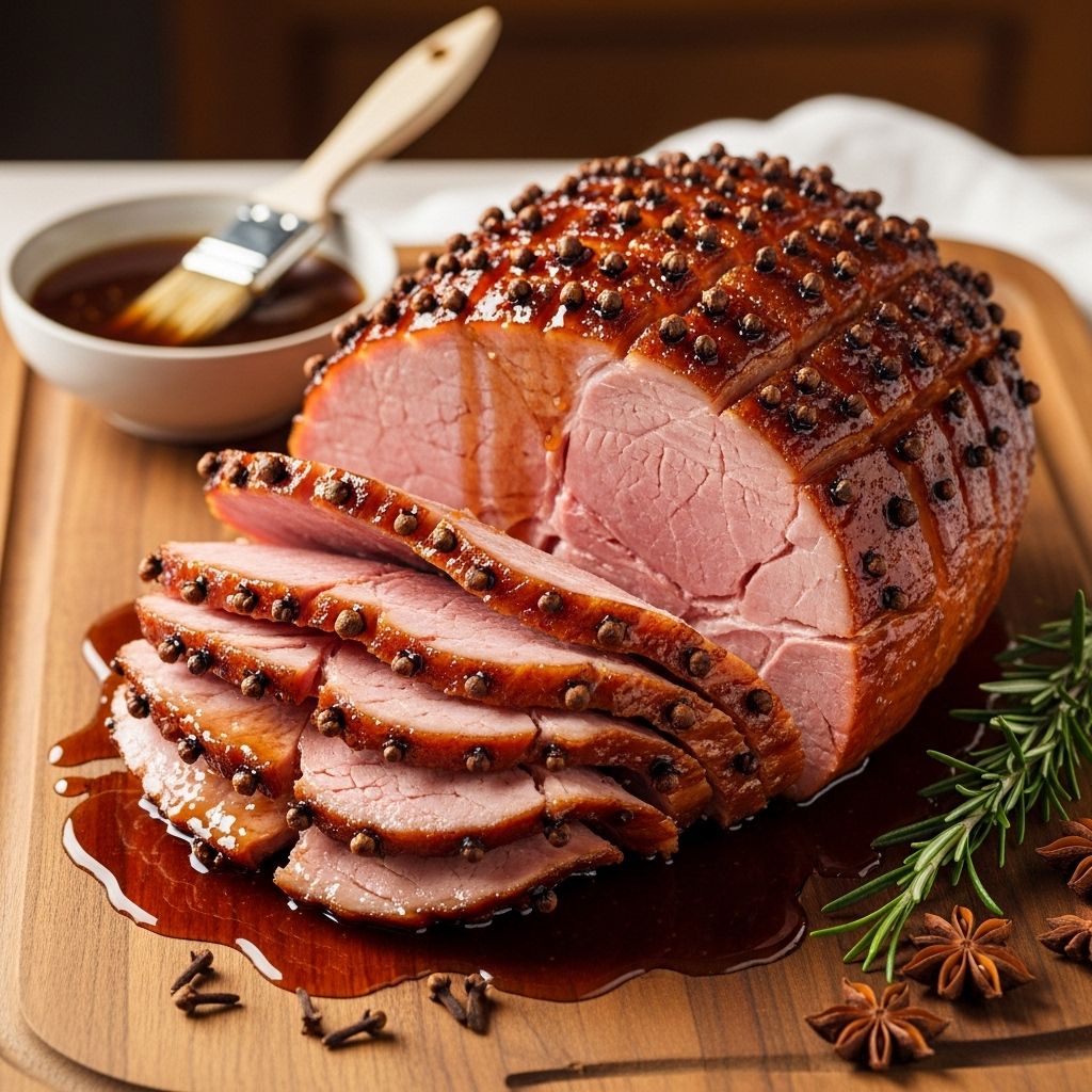 Baked Ham Recipe: Easy Classic Sweet Clove Glaze In 7 Steps A timeless baked ham recipe studded with cloves and brown sugar for a perfect festive centerpiece.