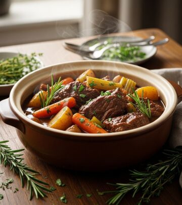 Discover rich flavors and tender delights in a timeless dinner that warms the soul.