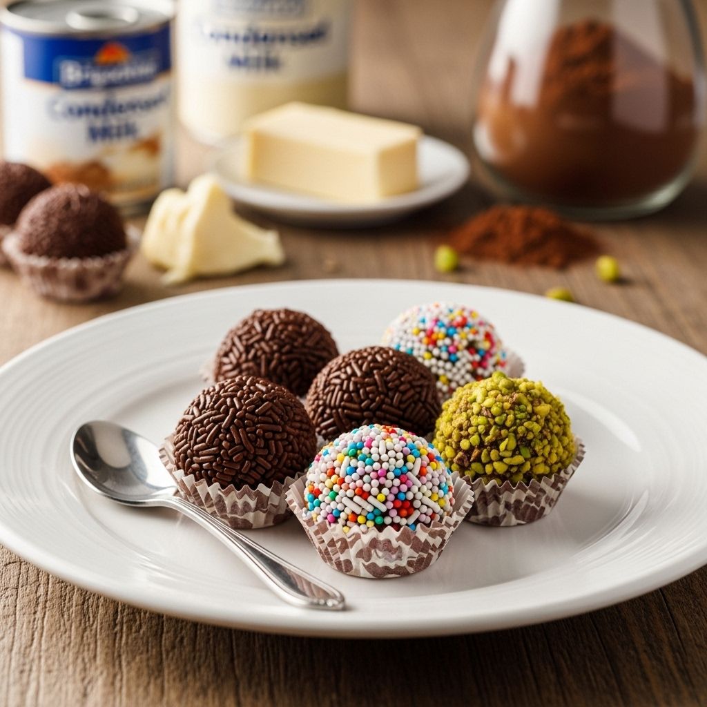 Discover the irresistible charm of brigadeiros, Brazil's beloved chocolate fudge balls
