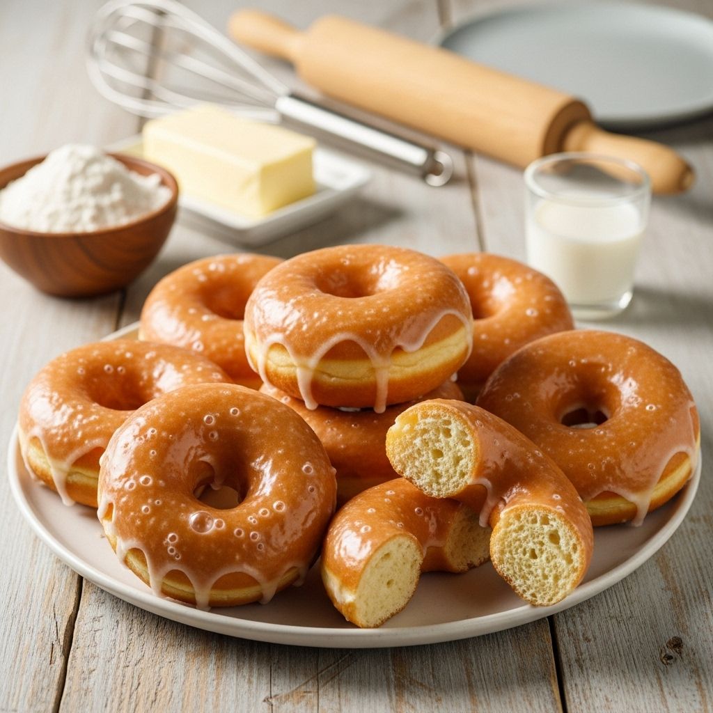 Master the art of creating perfectly soft, pillowy donuts with a sweet, glossy glaze that melts in your mouth