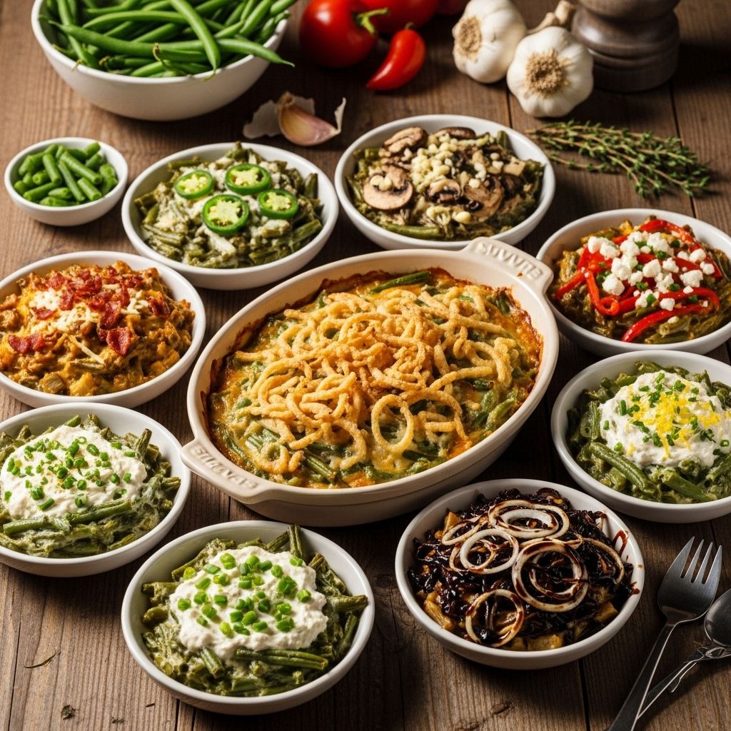 Green Bean Casserole Recipe: Classic And 7 Creative Variations Savor a hearty, crunchy side that brings warmth and joy to all your festive meals.