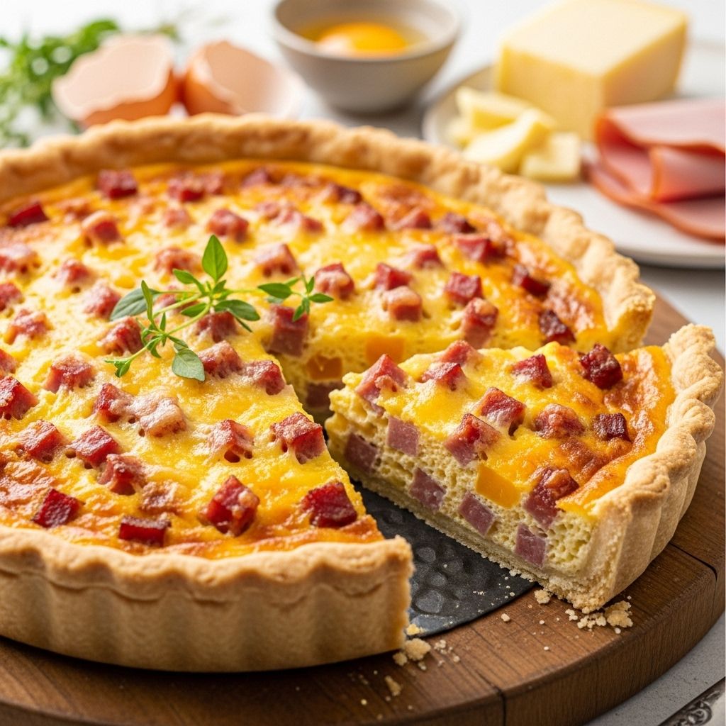 Easy Ham and Cheese Quiche Recipe: Step-By-Step Guide Master the art of creating a perfectly creamy, savory quiche that's ideal for any meal of the day