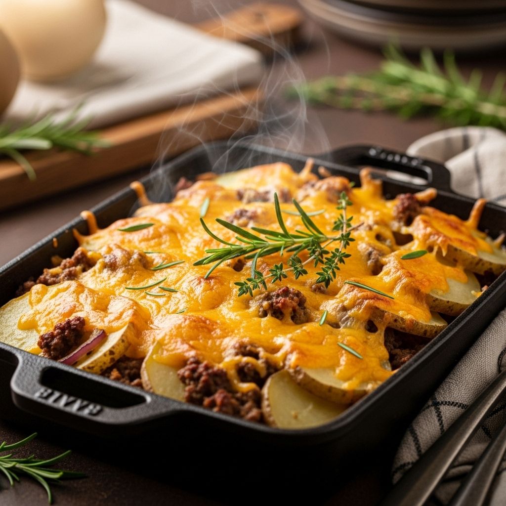 Hamburger Potato Casserole Recipe: A Comprehensive Guide Hearty, cheesy, and satisfying, this hamburger potato casserole is a timeless family favorite for any night of the week.