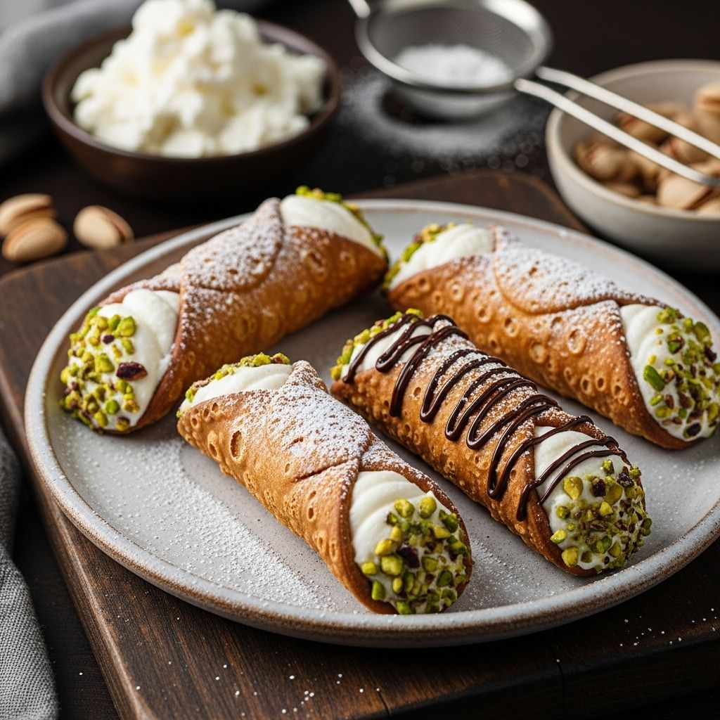 Master the art of creating authentic Sicilian cannoli with crispy shells and creamy ricotta filling