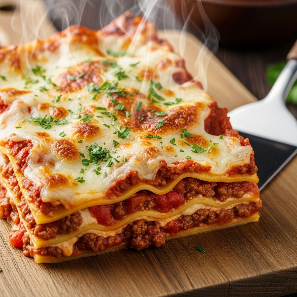 Gooey layers of meat sauce and tender pasta ensure a satisfying meal for family dinners.