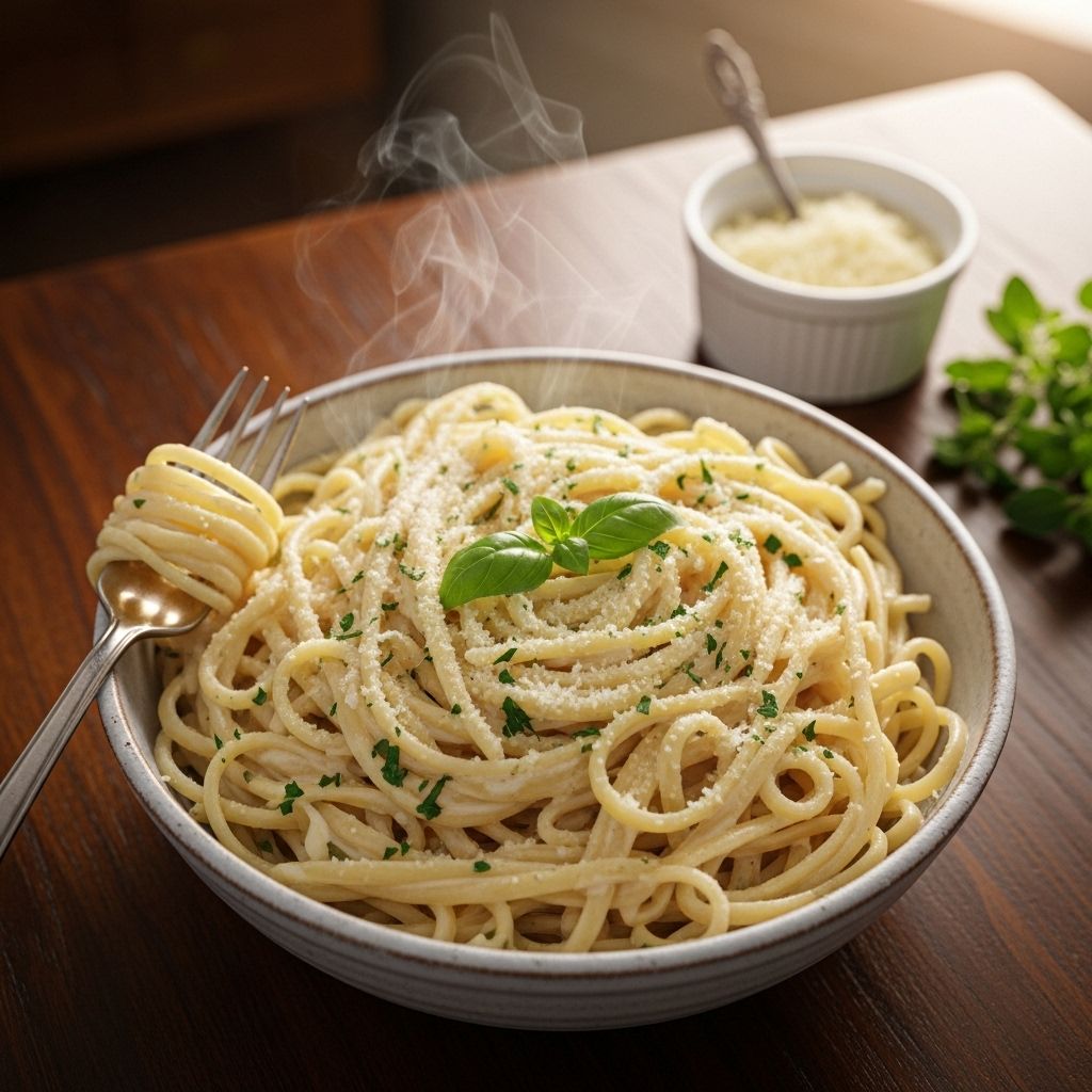 Master the art of creating restaurant-quality Linguine Alfredo in your own kitchen