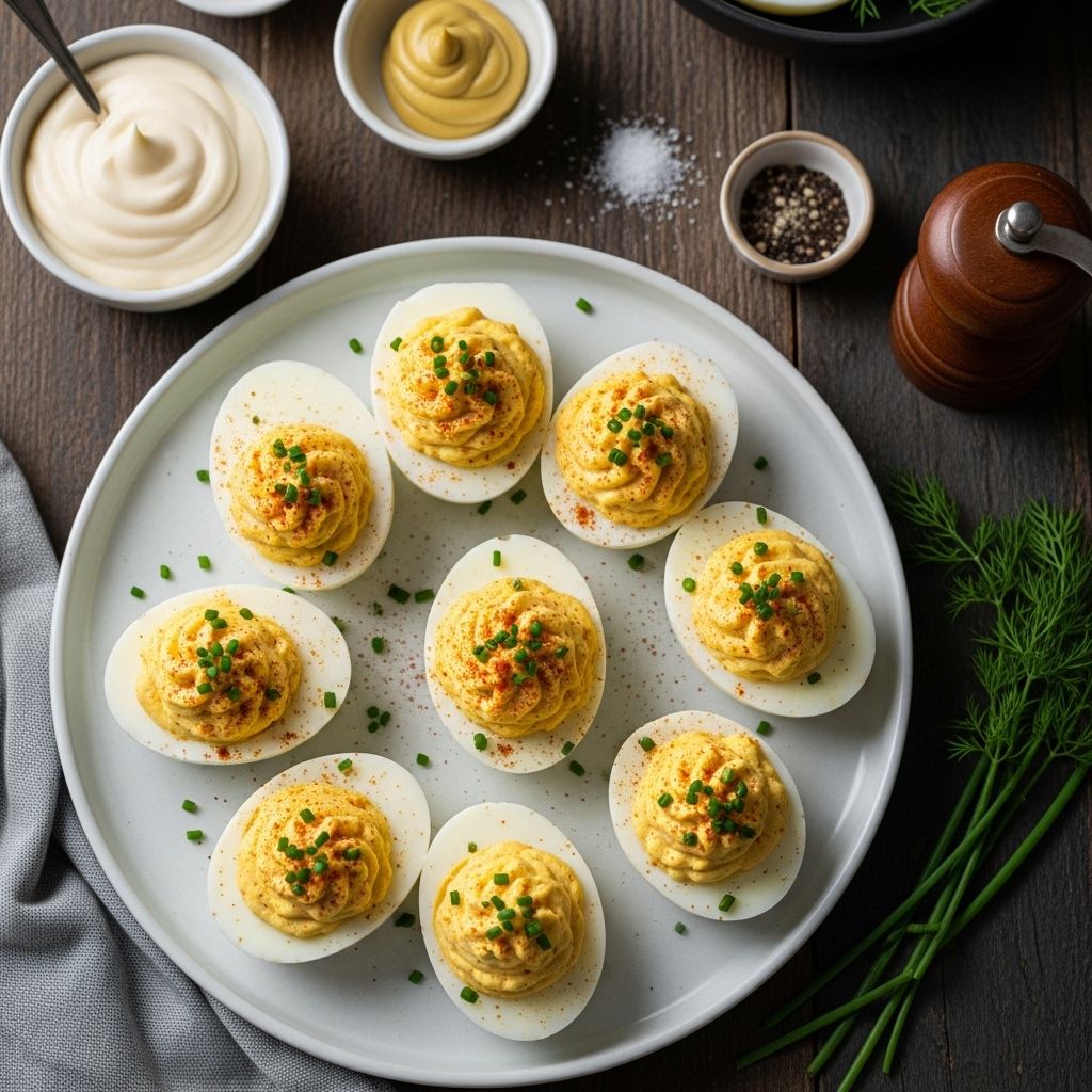 Elevate your gathering with these delicious, creamy stuffed eggs that are simple to prepare yet impressive to serve.