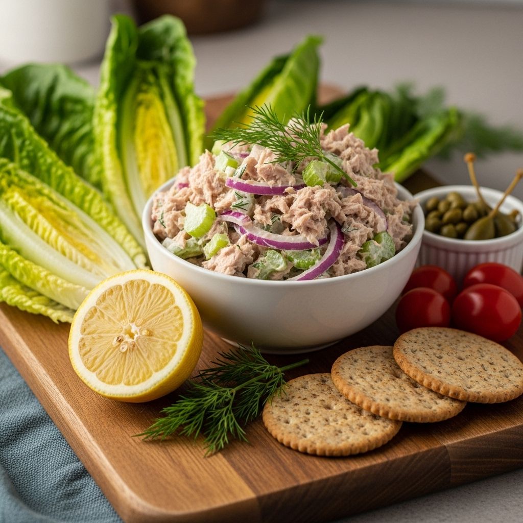 Discover the perfect balance of creamy, crunchy, and savory in this timeless tuna salad recipe
