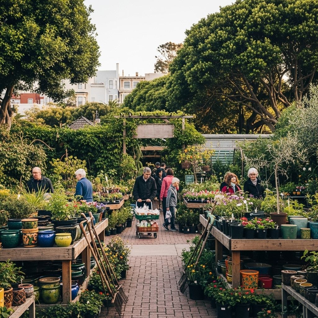 Historic urban oasis filled with resilient greenery thriving in San Francisco’s fog.