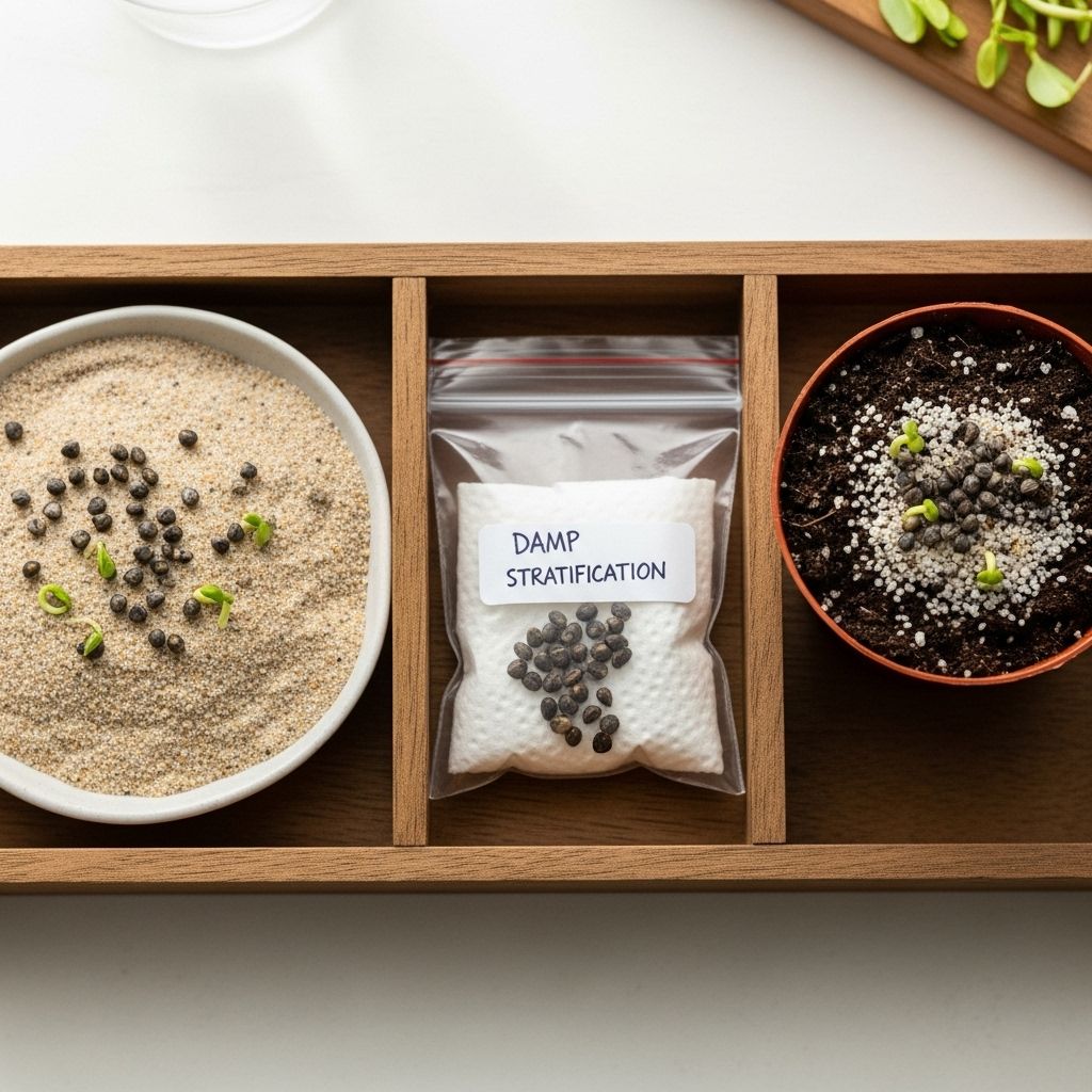 Moist chilling awakens dormant seeds into vibrant seedlings primed for flourishing blooms.