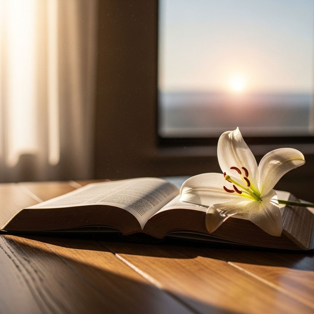 Find hope and strength in Scripture’s assurance of life beyond death and enduring peace.