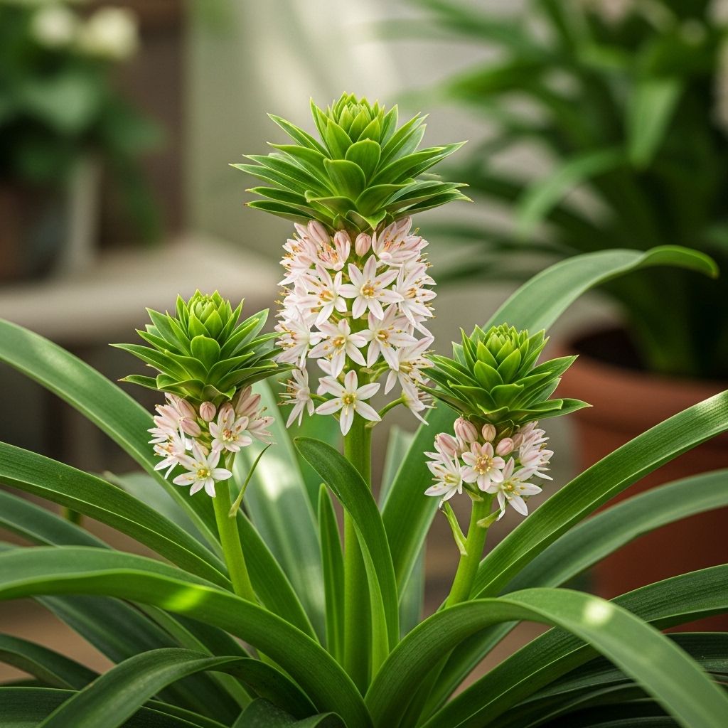 Discover how to grow and care for the exotic pineapple lily with our comprehensive guide to these striking summer bloomers