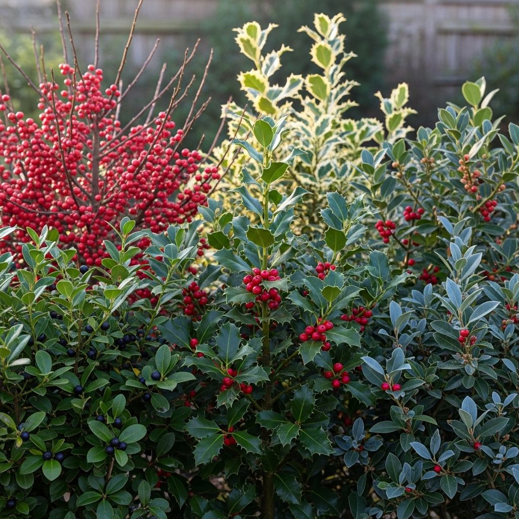 Explore holly bushes in-depth — from types and popular varieties to planting, care, and landscape design ideas.