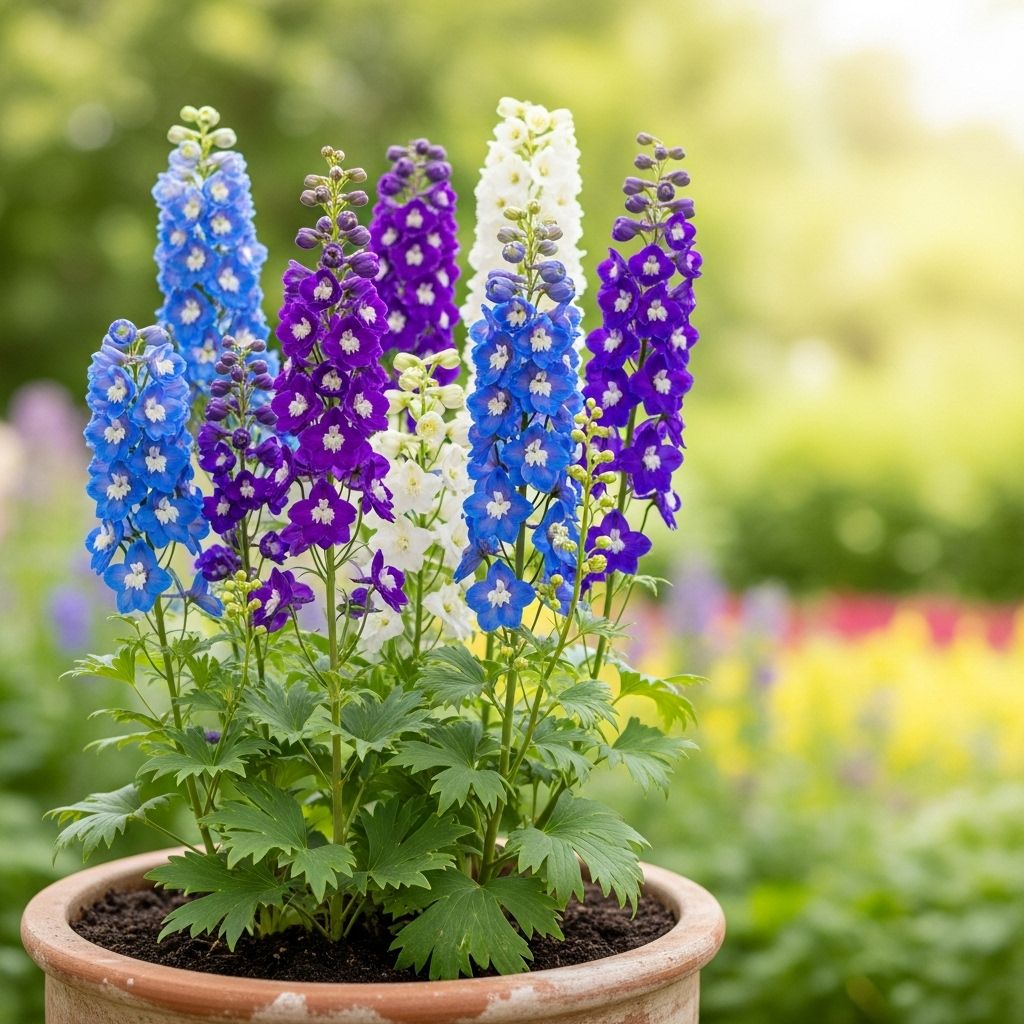 Elevate small-space gardening with striking vertical blooms all season long.