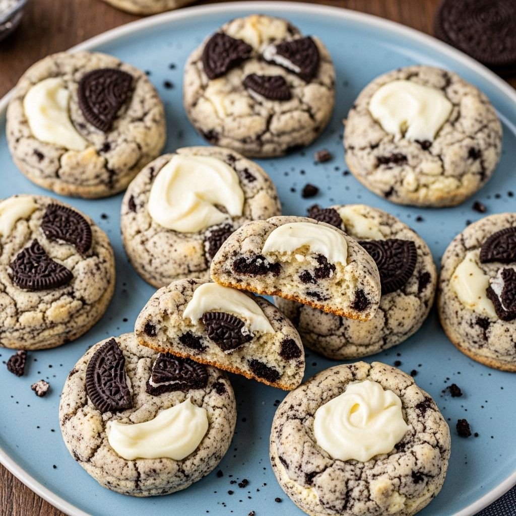 Discover how to make irresistibly soft, creamy cookies & cream cheesecake cookies with simple ingredients and easy steps.