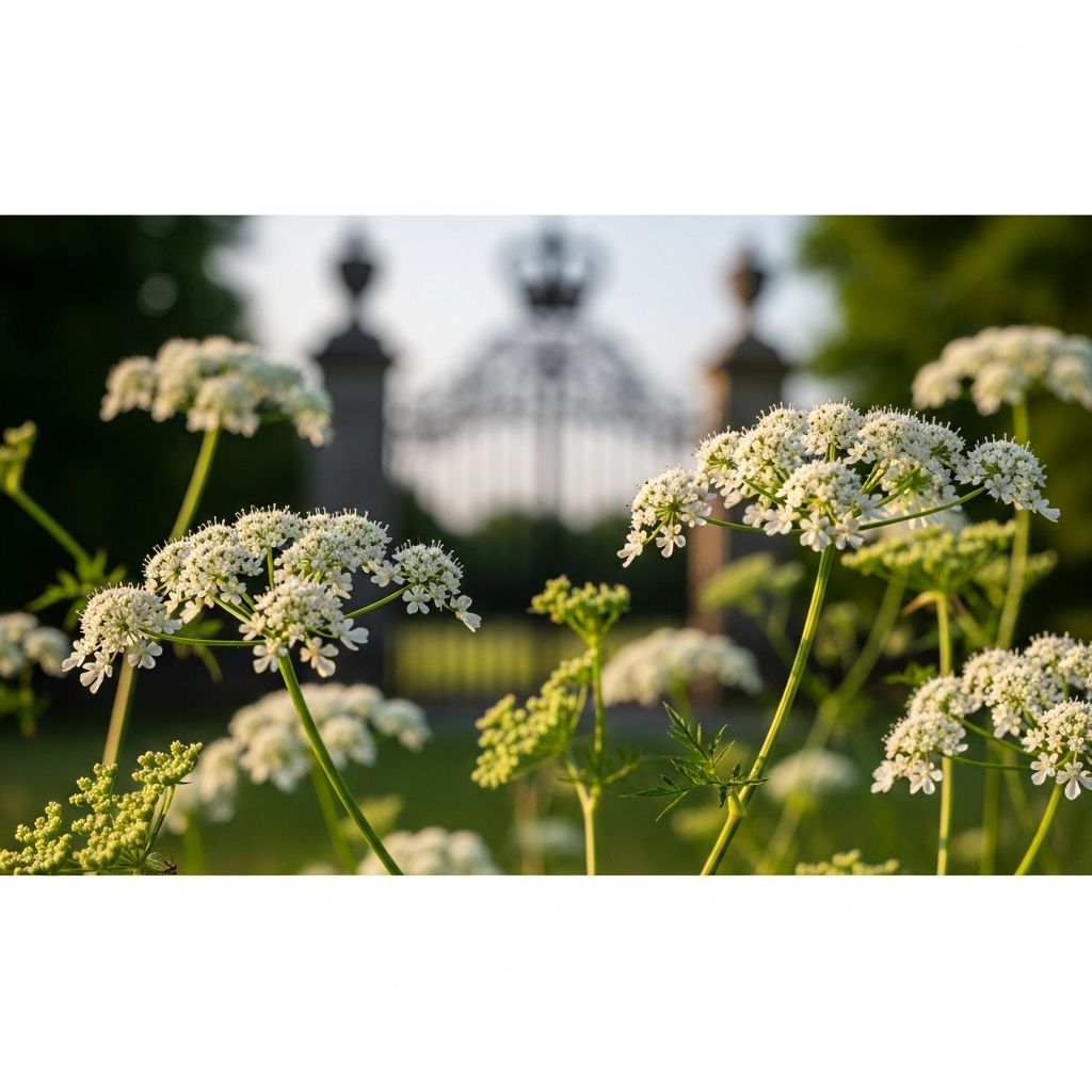 Delicate white umbels transform spring fields and support pollinators in every meadow.