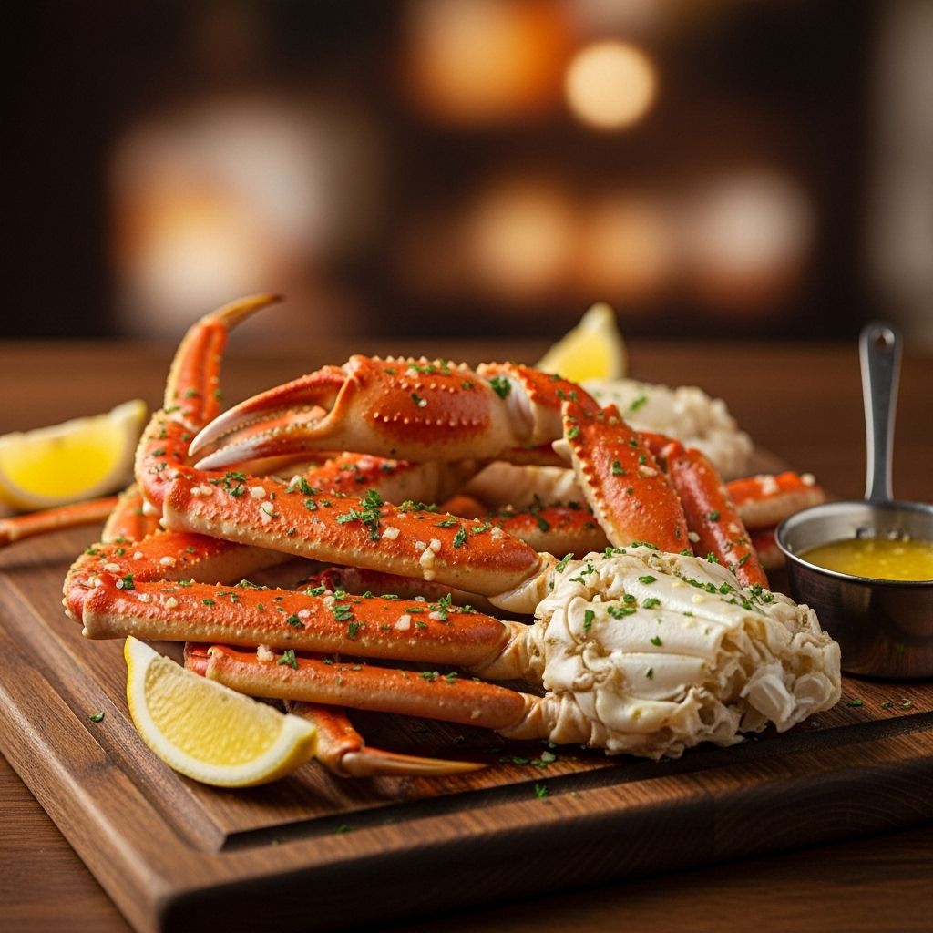 Bring the flavors of a seafood restaurant home with this easy, decadent crab legs recipe served with a rich garlic butter sauce.