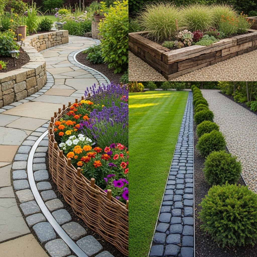 Define your flower beds, paths, and lawn with these inspiring and practical garden edging ideas suitable for any style or budget.