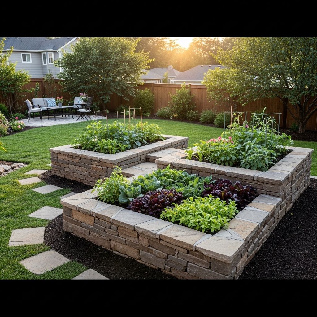 Transform outdoor spaces with unique designs to grow vibrant plants and fresh veggies.