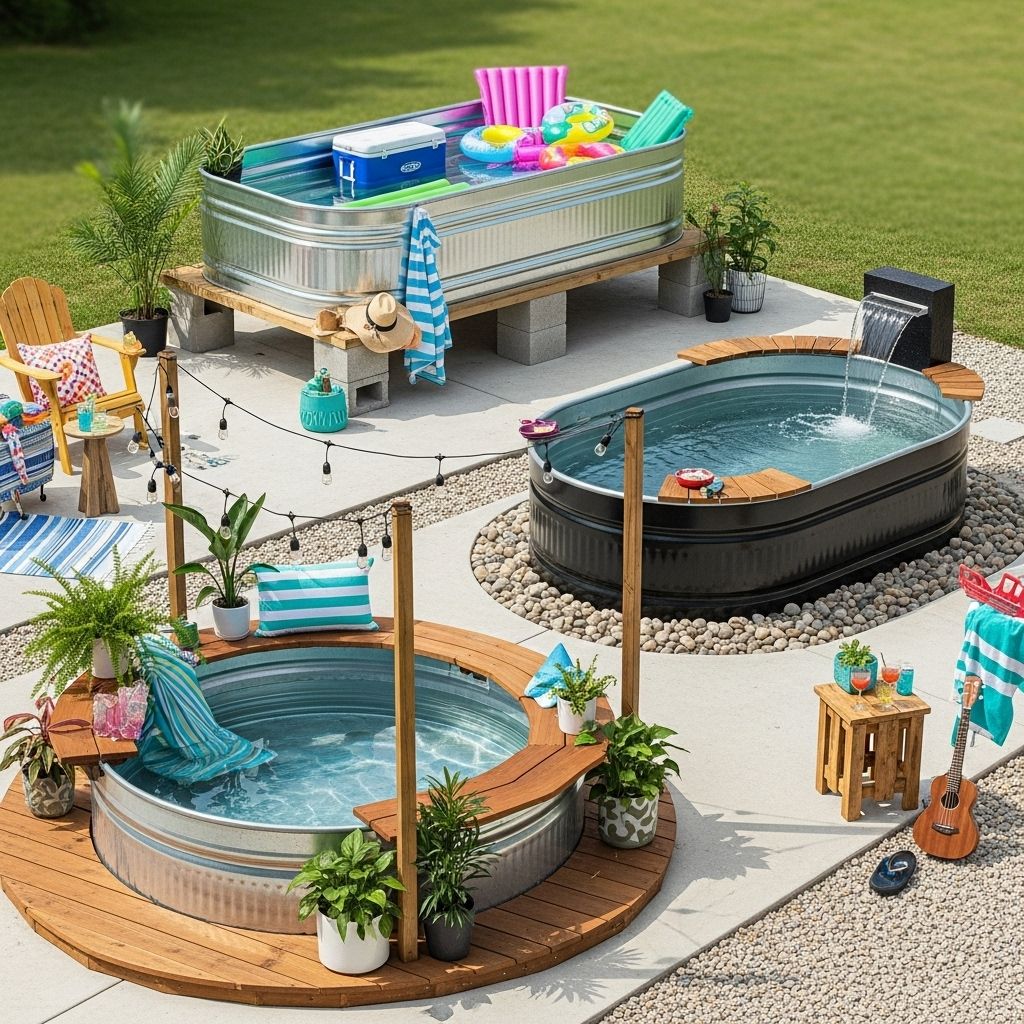 Stock Tank Pool Ideas: 33 Creative Designs And Essential Tips Transform your backyard with innovative water features and stylish outdoor oasis concepts.