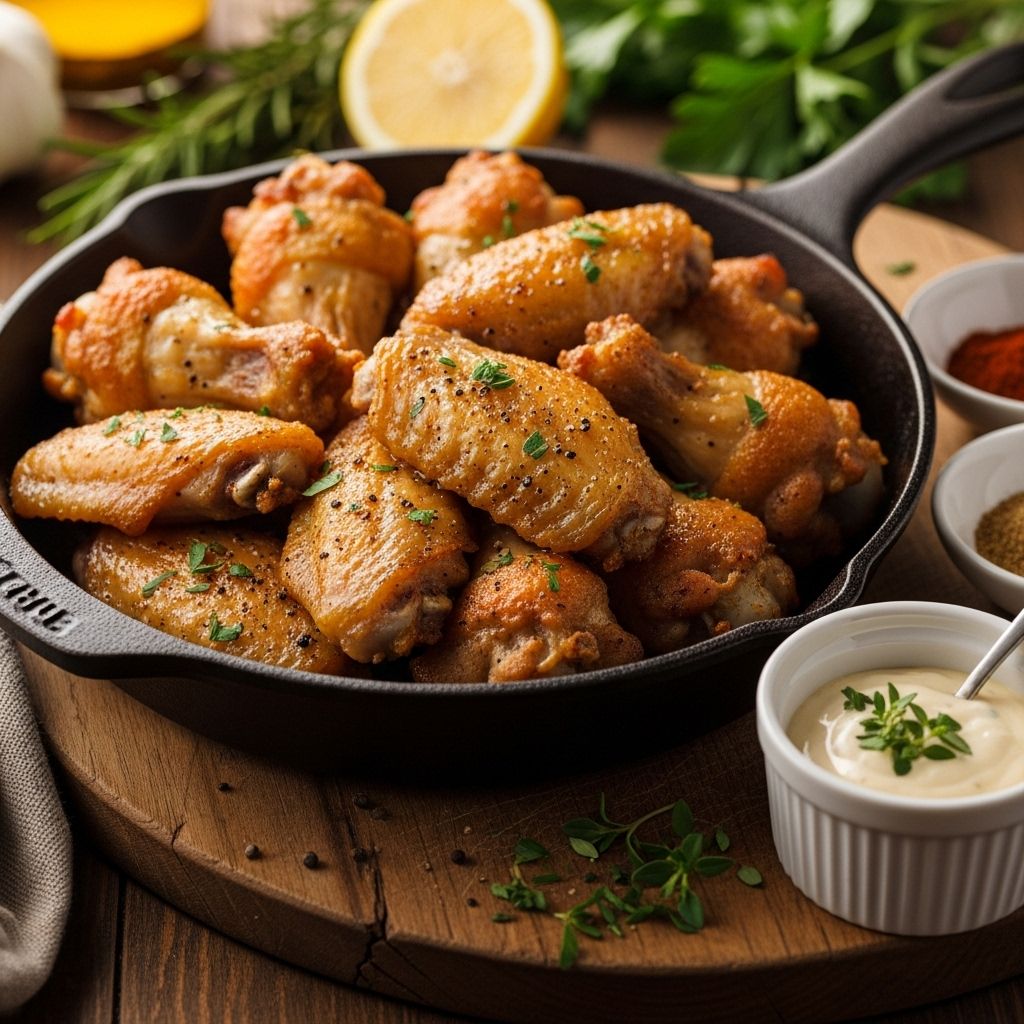 Discover how to make irresistibly crispy baked chicken wings with a simple, no-mess oven method and flavorful spices.