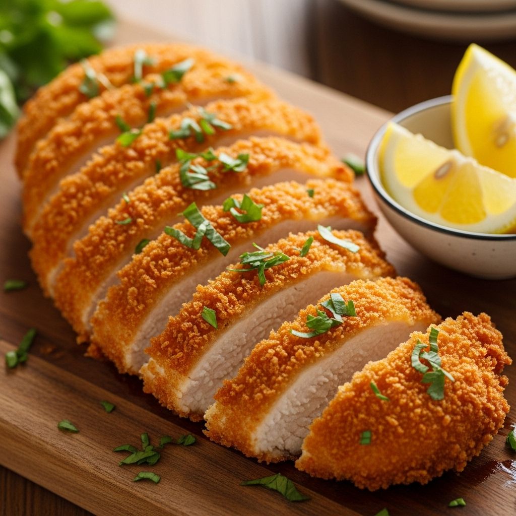 Master the art of perfectly crispy chicken breasts with minimal ingredients and effort