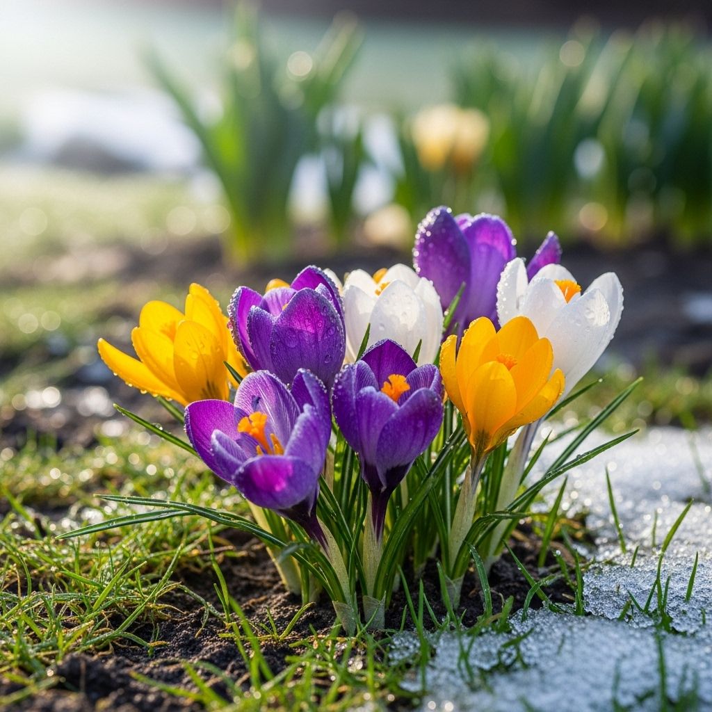 Discover the charm, varieties, and essential growing tips for crocus, one of the first flowers to brighten gardens after winter.