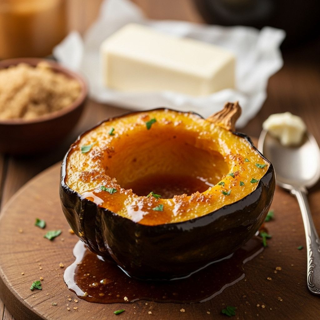 Sweetly roasted autumn treat blending rich flavors in a cozy, melt-in-mouth delight.