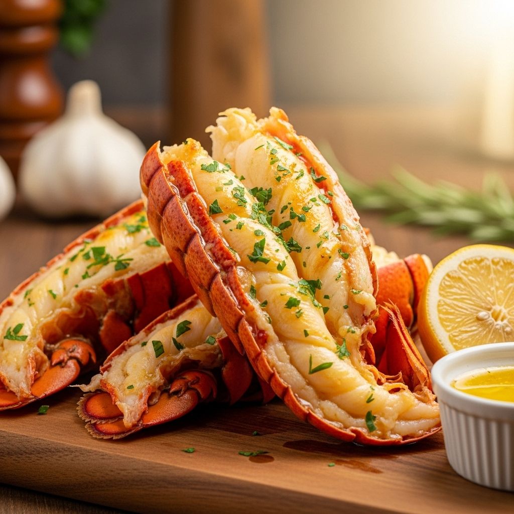 Master the art of perfectly baked lobster tails with this simple yet elegant recipe