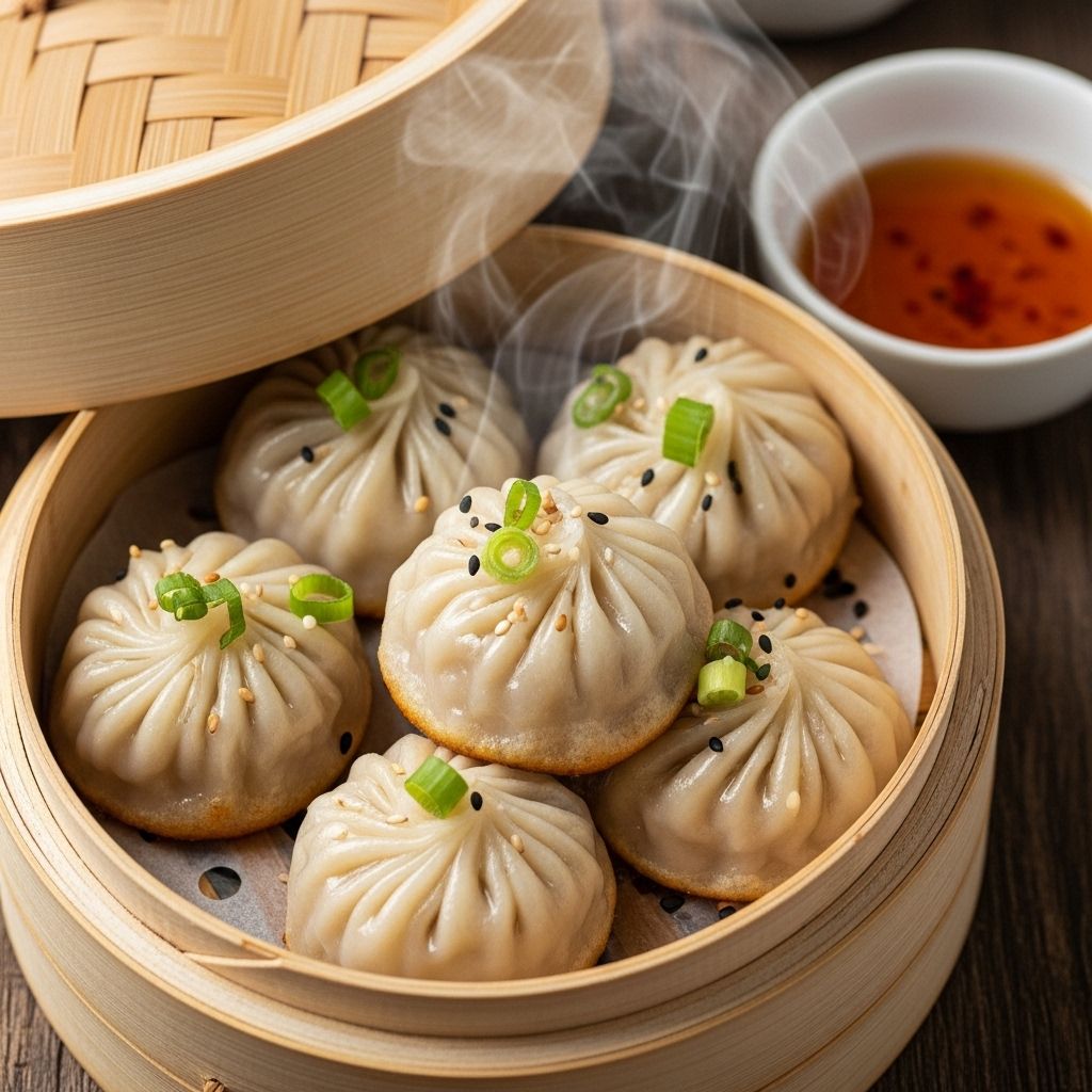 Discover the art of creating authentic steamed Asian dumplings with flavorful fillings
