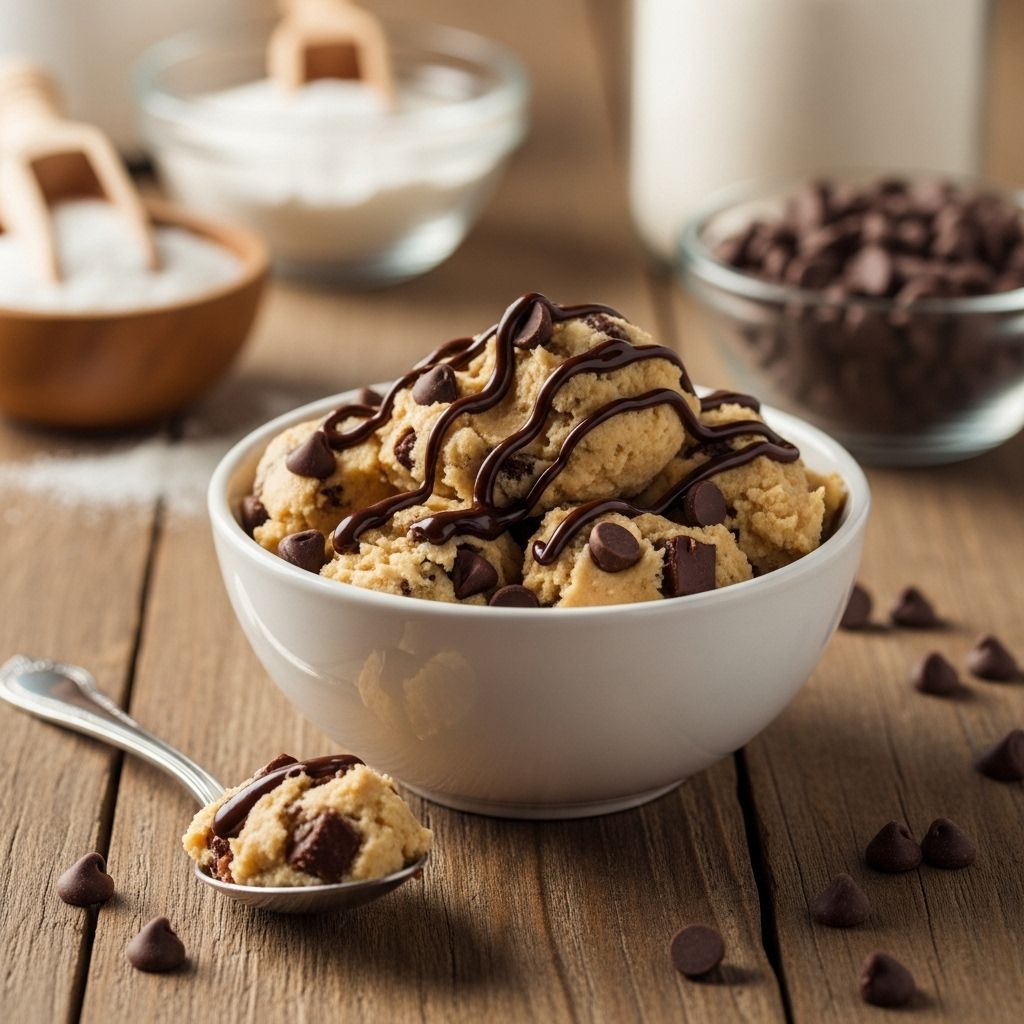 Edible Cookie Dough Recipe: Safe No-Bake Treat in 6 Easy Steps Satisfy your cookie dough cravings safely with this simple, egg-free recipe that everyone will love