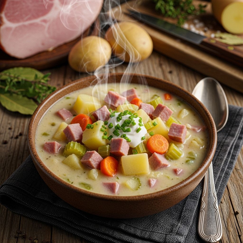 Ham And Potato Soup Recipe: 5-Step Hearty Comfort Classic Savor rich flavors in a warm bowl that brings cozy vibes to chilly evenings.