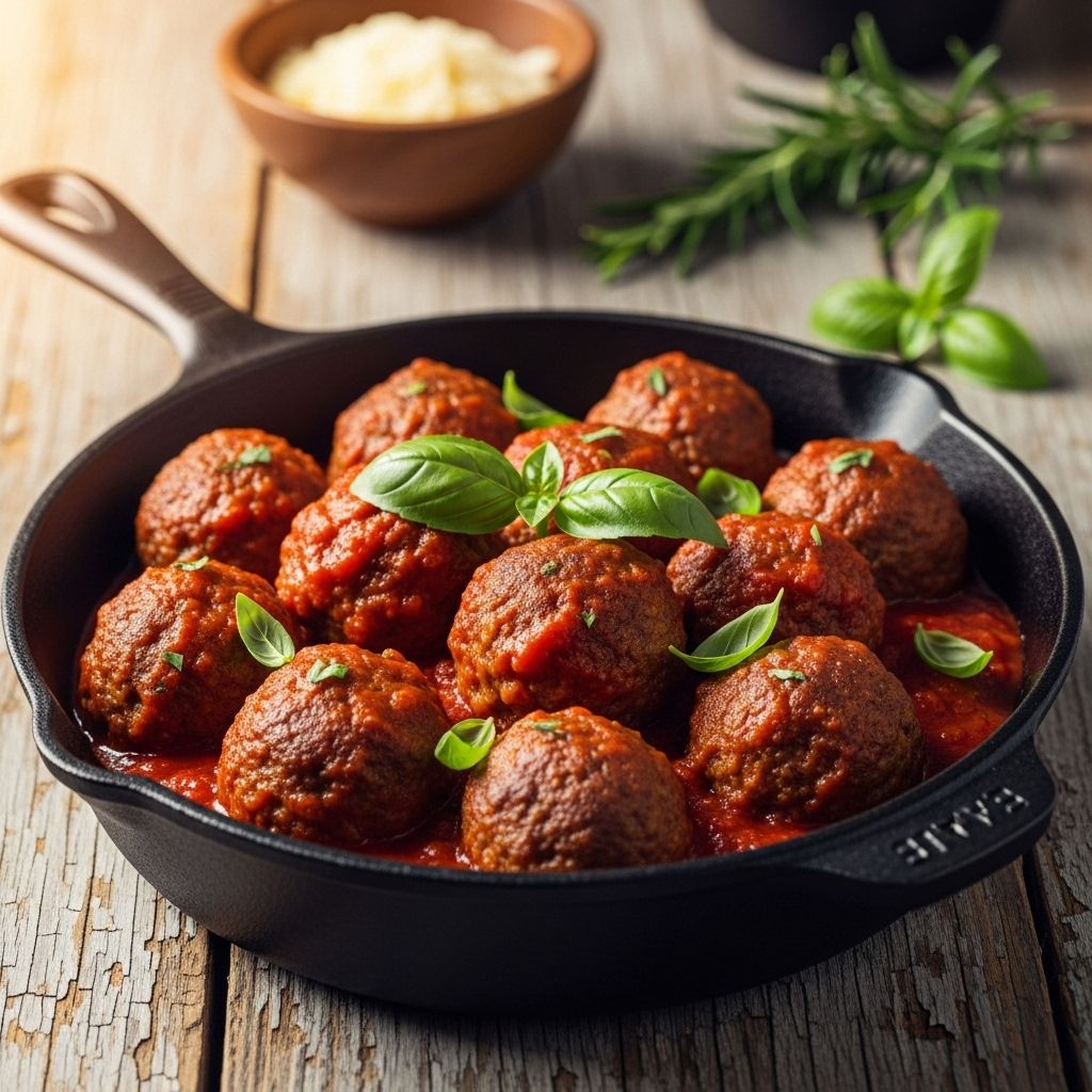 A simple, mess-free approach to creating perfectly seasoned Italian meatballs in your oven