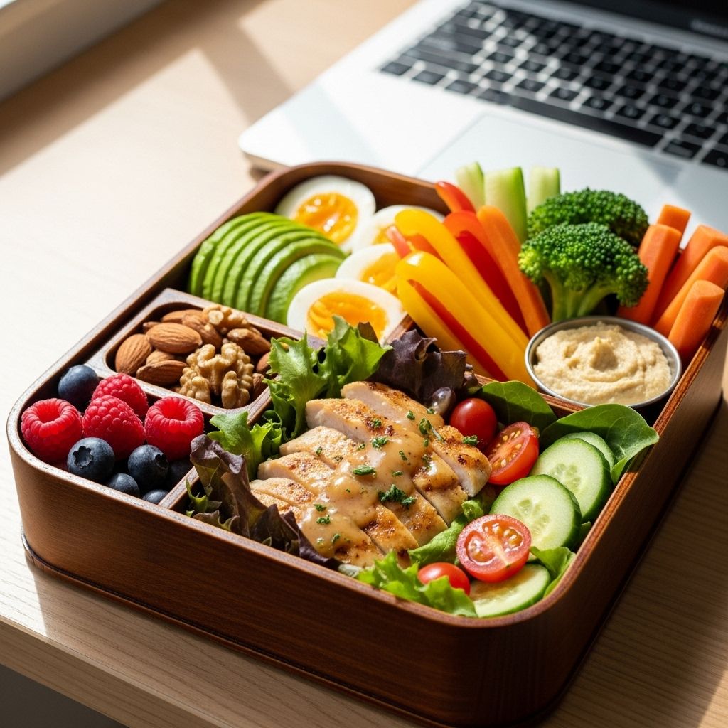 Quick, satisfying, and carb-conscious meals that will keep you energized throughout your workday