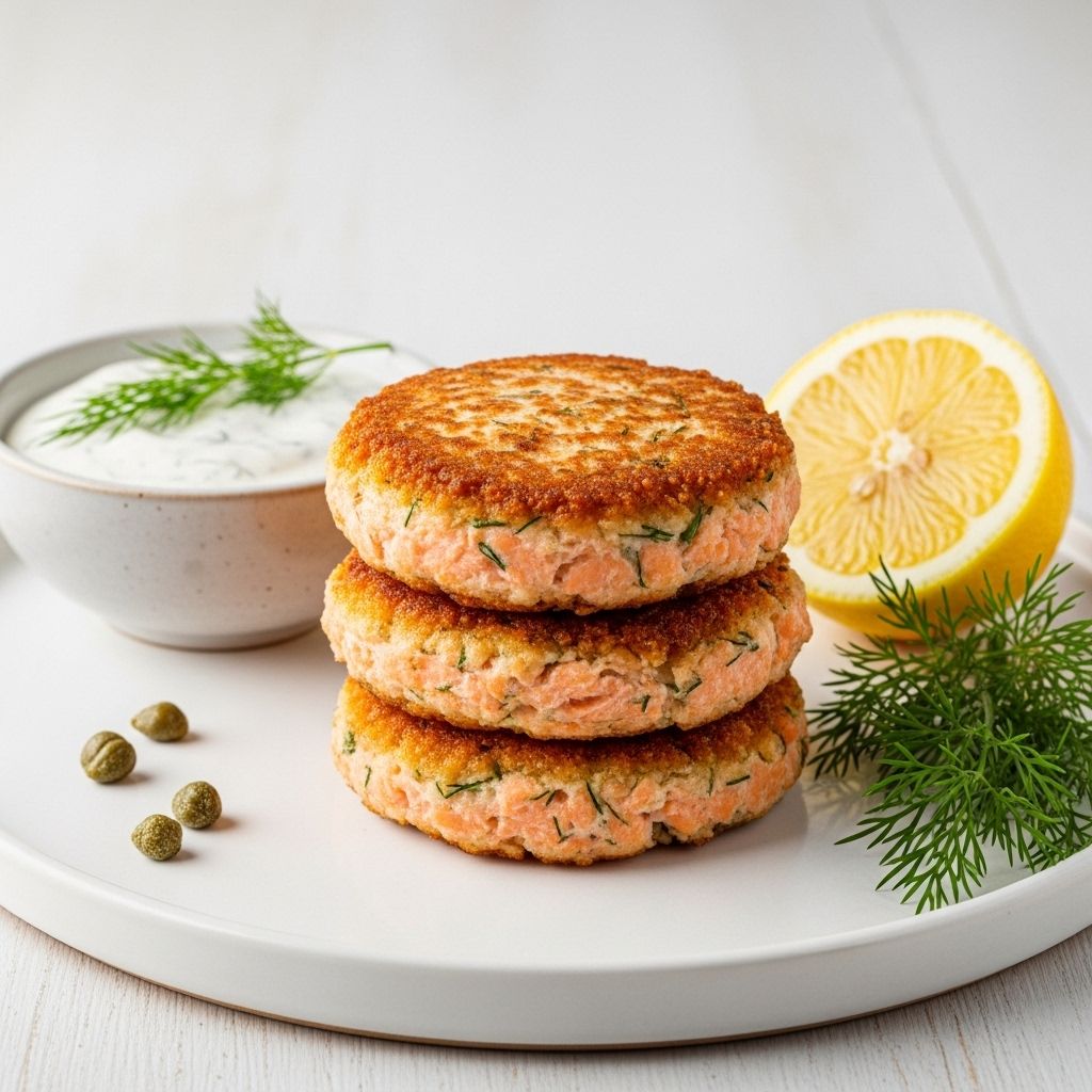 Transform canned salmon into golden, crispy patties with this foolproof family-favorite recipe