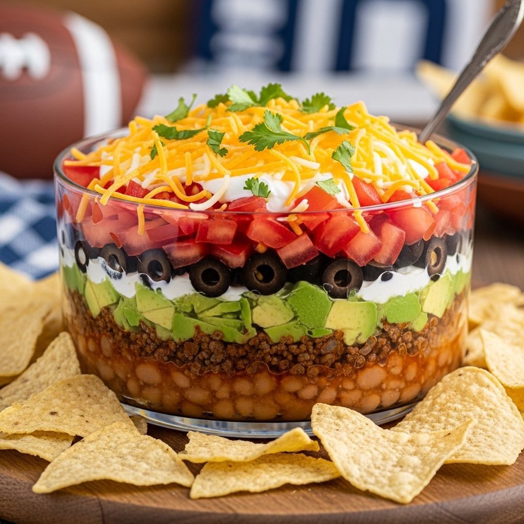 Create a crowd-pleasing layered dip that combines vibrant Mexican flavors in every bite