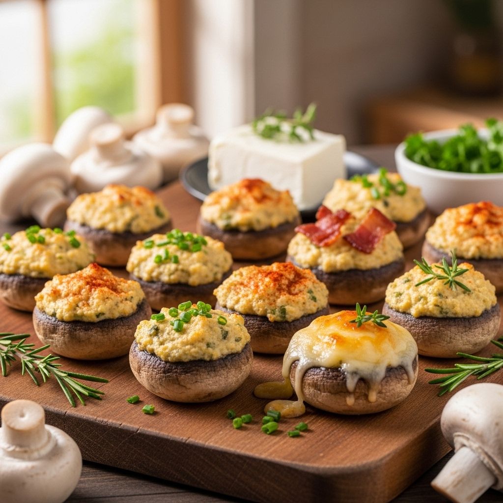Creamy, garlicky mushroom caps that will impress your guests at any gathering