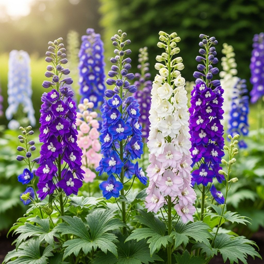 Unlock vibrant garden blossoms with expert tips to nurture stunning tall spikes yearly.