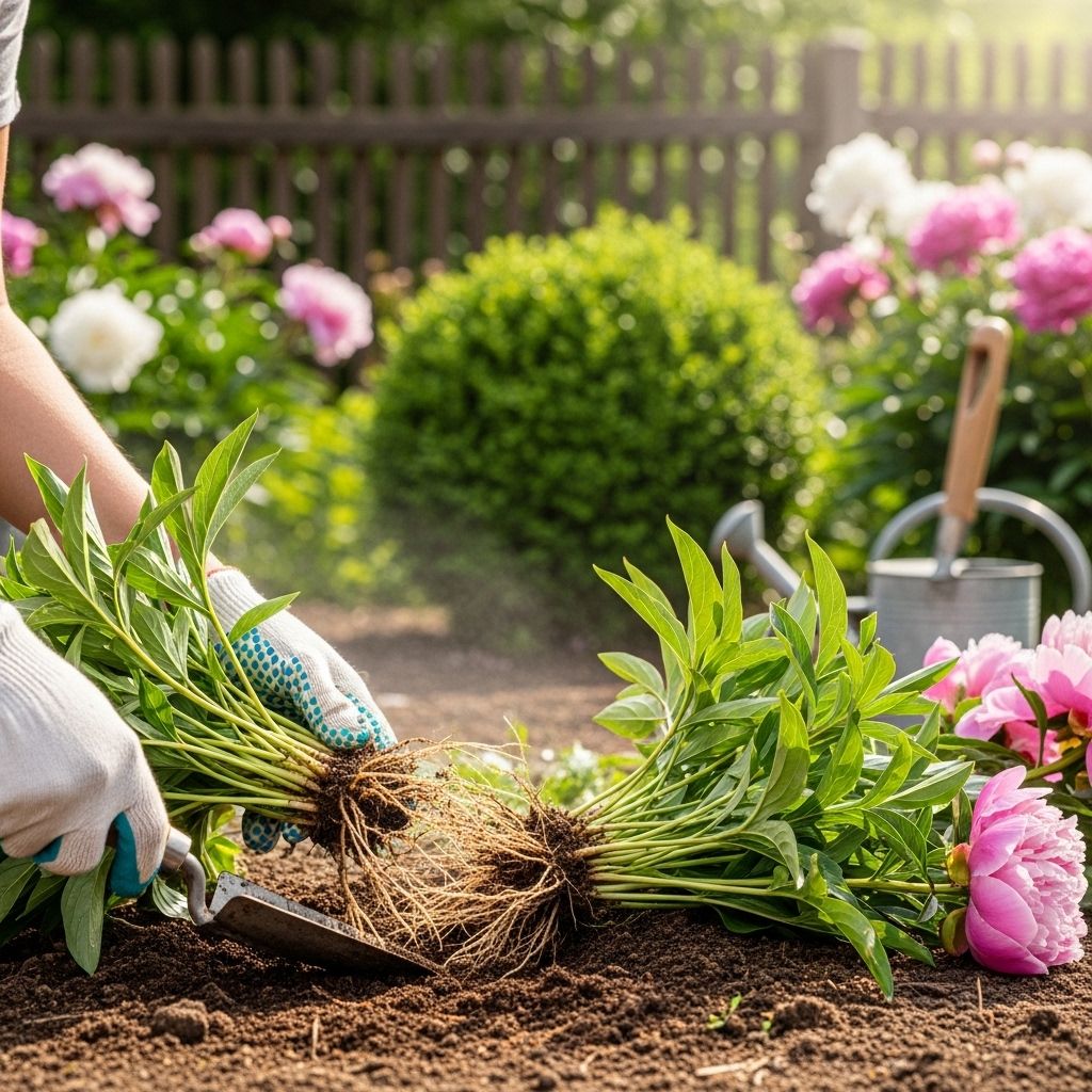 Unlock more blooms and stronger plants with expert tips for dividing and transplanting peony perennials.