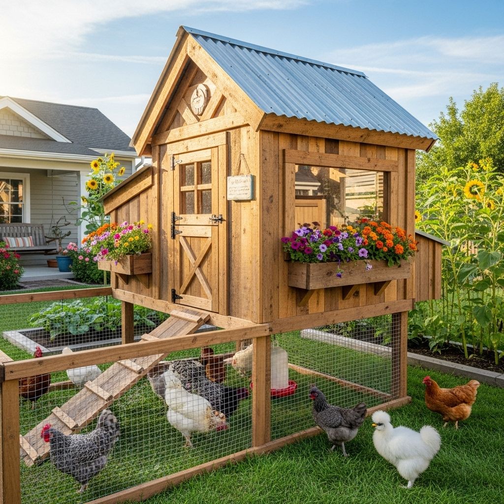 Transform your backyard into a haven for your feathered friends with these stylish and functional DIY chicken coop designs