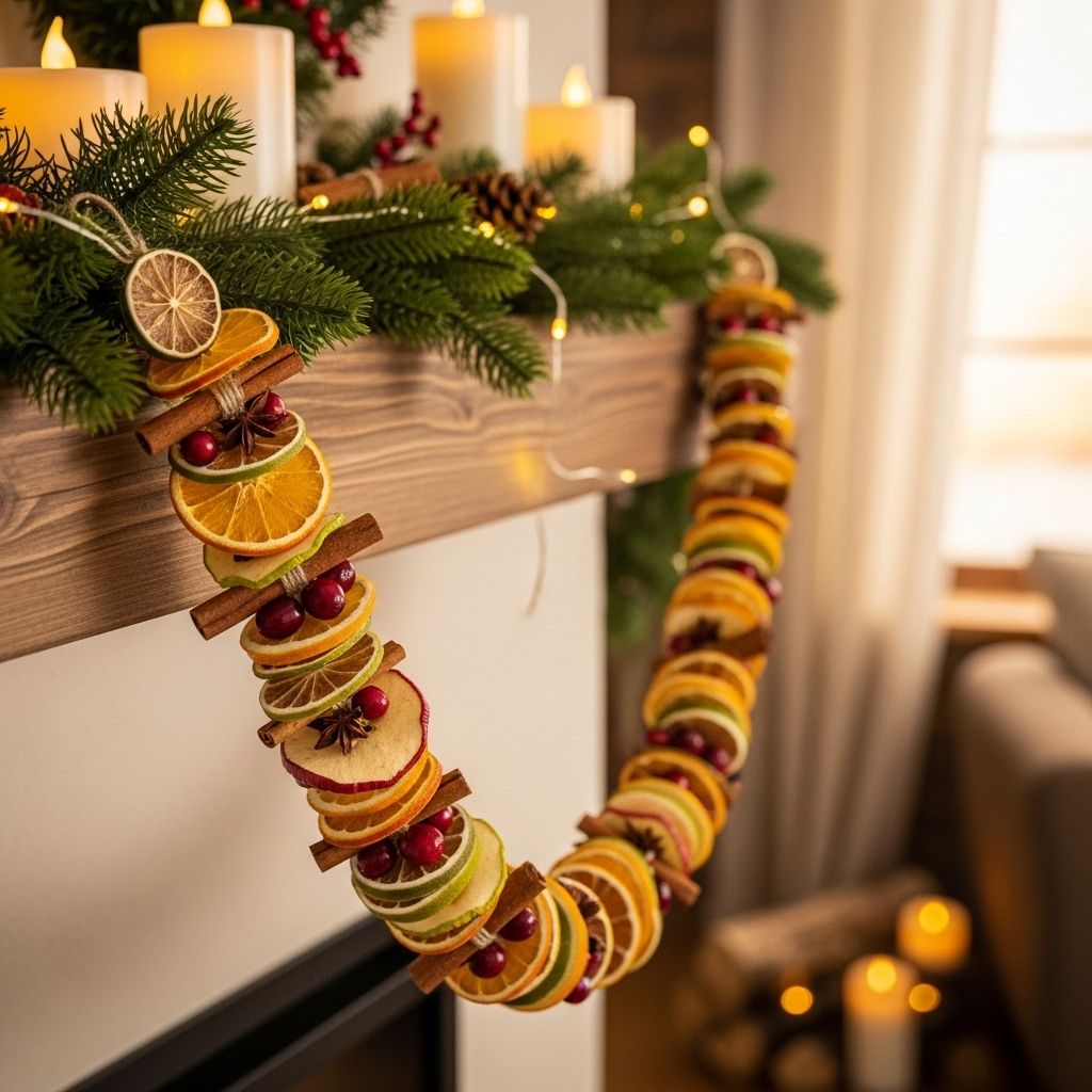 DIY Dried Fruit Garland for the Holidays: A Festive & Fragrant Decor Project Transform fruit slices into aromatic, eco-friendly garlands that uplift seasonal decor.