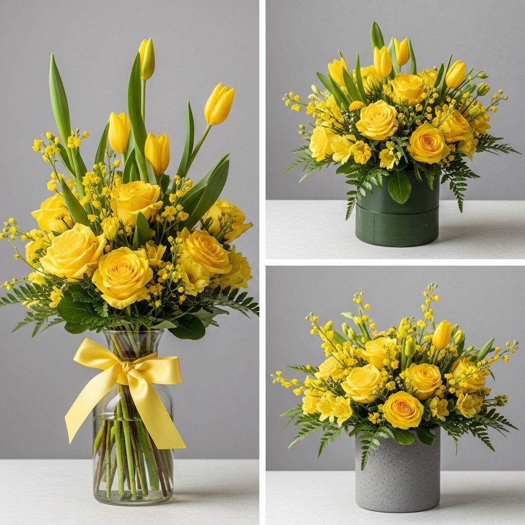 Brighten any space with these cheerful DIY yellow flower arrangements that bring sunshine indoors