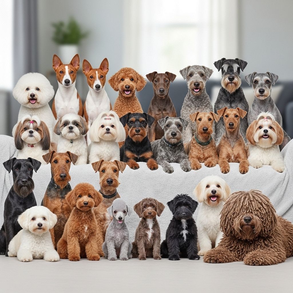 Canine companions that trap loose hair in their coats help keep your home fur-free.