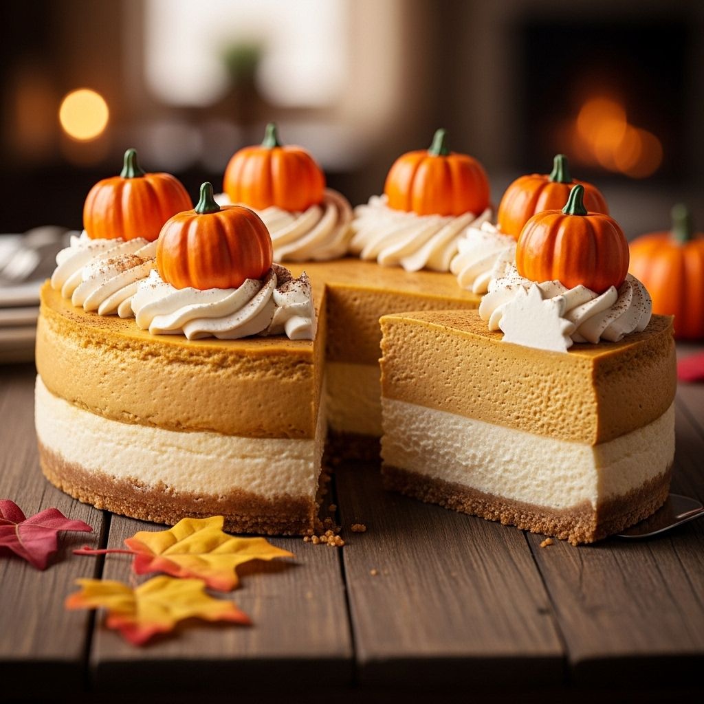 Creamy cheesecake meets spiced pumpkin for a fuss-free dessert that impresses every time.
