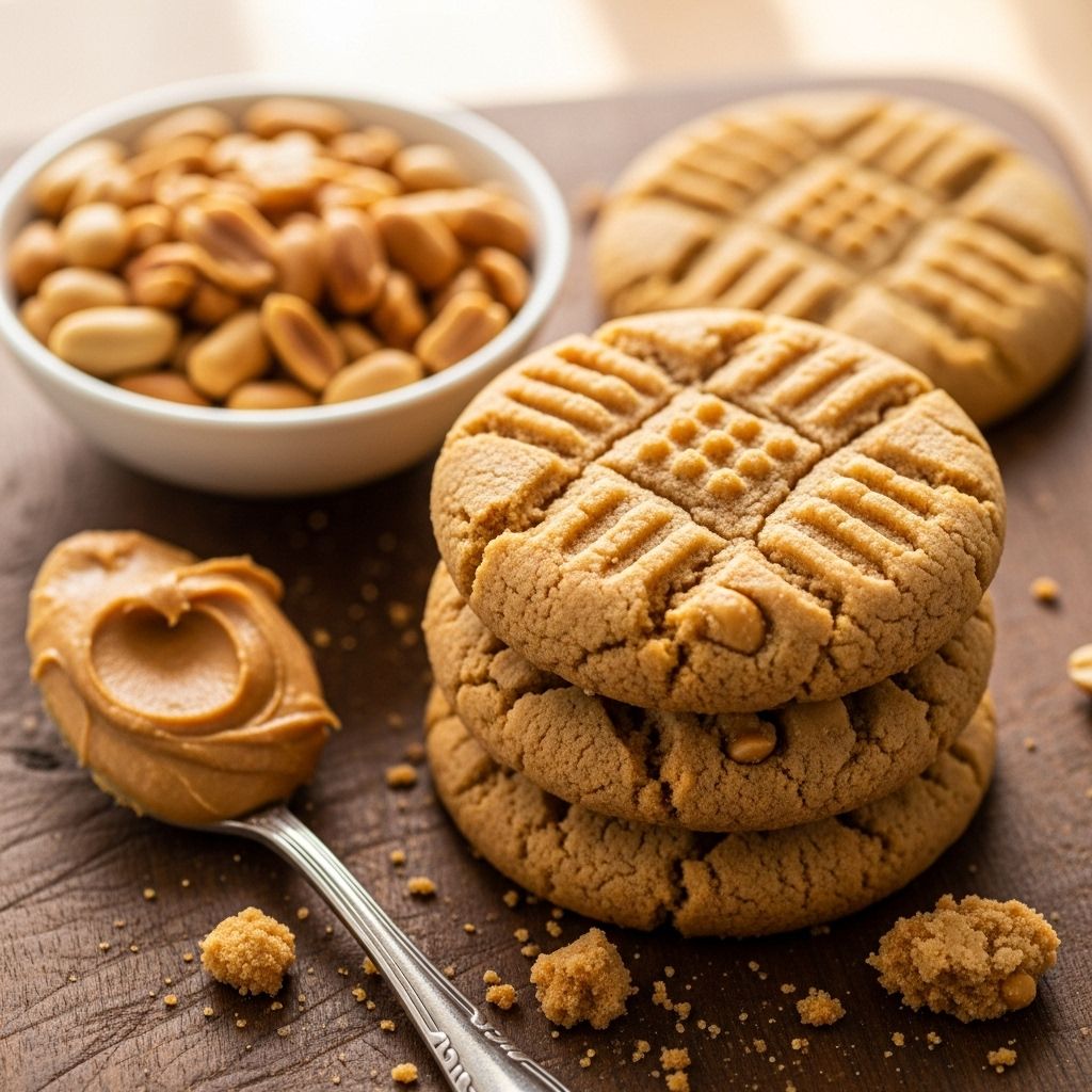 3 Ingredient Peanut Butter Cookies Recipe: Gluten-Free Delight Whip up effortless, scrumptious treats using minimal items for sweet homemade joy!