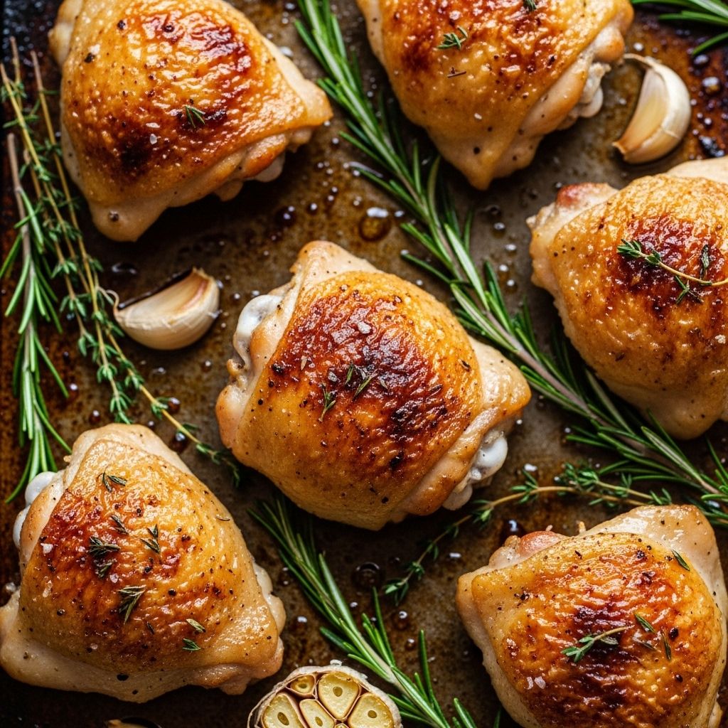 Easy Baked Chicken Thighs Recipe: Juicy, Crispy Perfection Master easy baked chicken thighs with just a few ingredients and simple steps for delicious, juicy dinners ready in about 30 minutes.
