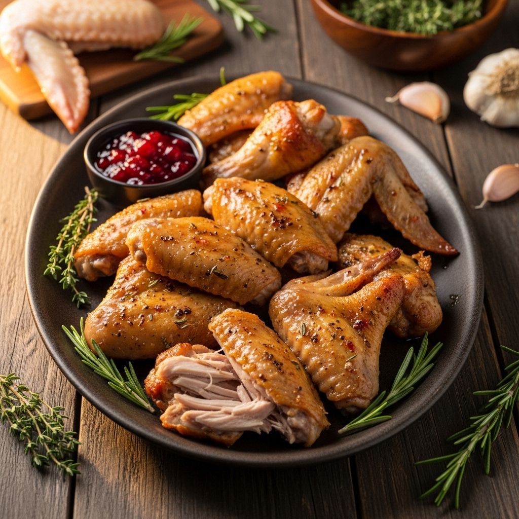 Discover the secrets to succulent, golden-baked turkey wings with a creamy sauce that will impress any crowd.