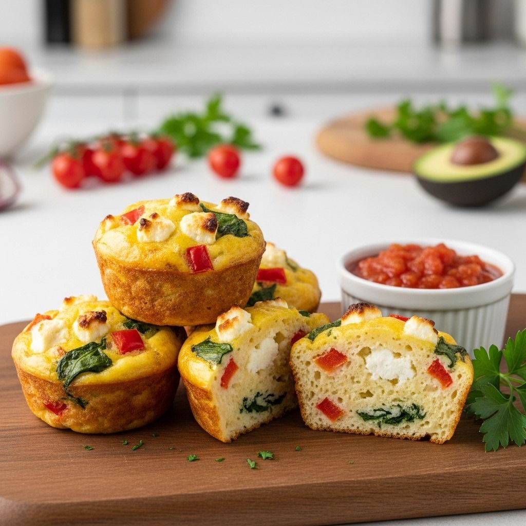 Start your morning right with customizable, make-ahead breakfast egg muffins packed with fresh veggies and protein for on-the-go convenience.