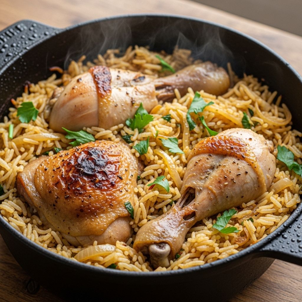 Discover the magic of a classic chicken and rice recipe—a creamy, one-pot wonder that's easy, quick, and perfect for busy nights.