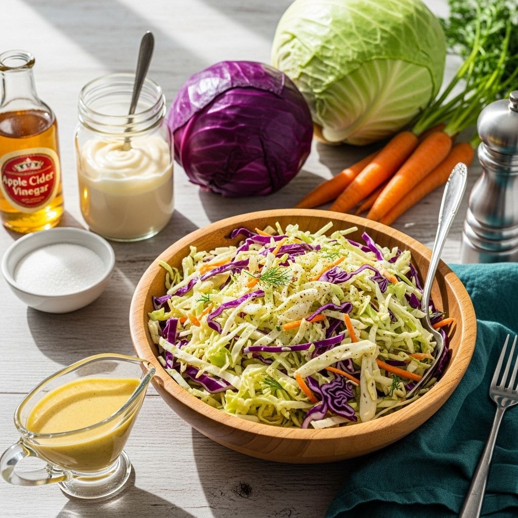 Simple, homemade coleslaw dressing that's creamy, tangy, and delicious every time